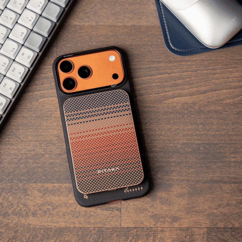 Портативна батарея Pitaka Aramid Fiber Qi2 10000 mah Sunset